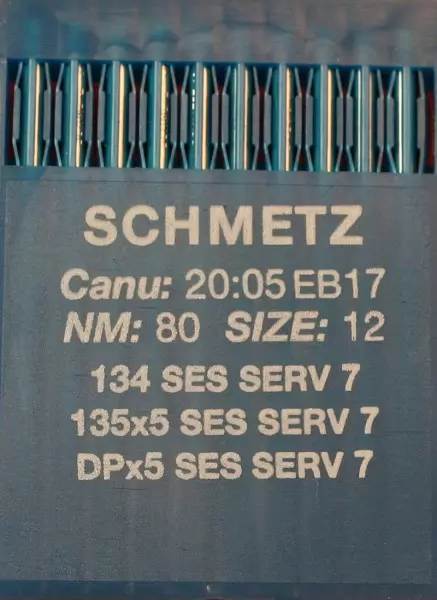 Schmetz Nadel 134 SES SERV 7 Stärke 80