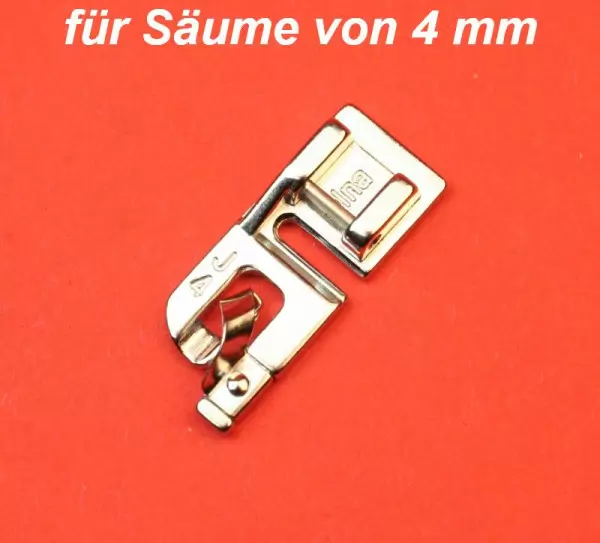 Rollsaumfuss Rollsaumsohle für Säume von 4 mm für Elna 500 / Elna Carina / Elna Jubile